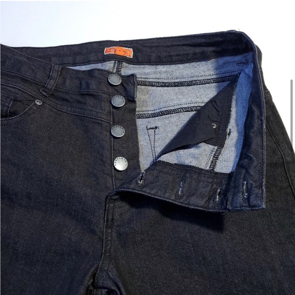 ModCloth Black High Waist Rise Button Fly Jeans - Picture 6 of 11